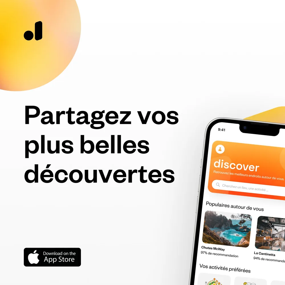 Post Instagram : « Partagez vos plus belles découvertes »