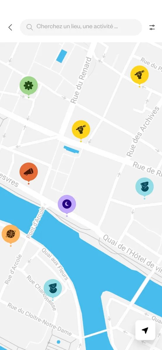 Carte : les découvertes autour de soi